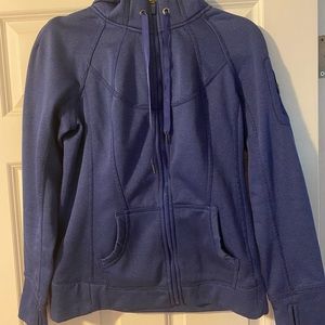 Zip-up fleece-lined hoodie sweatshirt